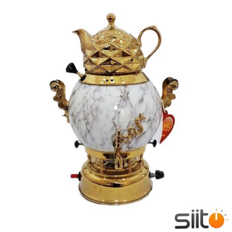 سماور ۶ لیتر سنگی طلایی